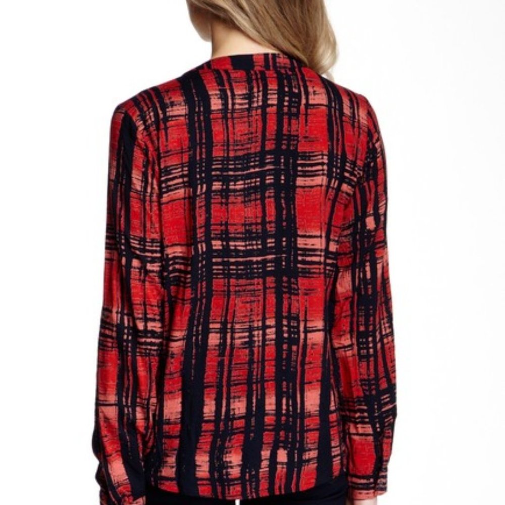 VERY J Long Sleeve Drape Blouse - Picture 2 of 4